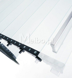 Żaluzja meblowa szklana REHAU Vetro Line 60x150cm czarny