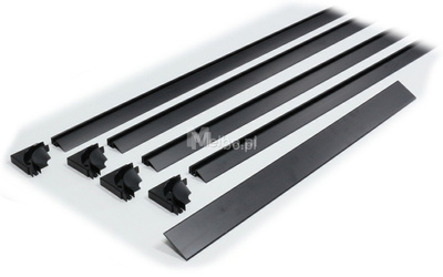 Żaluzja Roleta meblowa REHAU E23 RAL9011 CZARNY matowy na dowolny WYMIAR