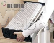 Żaluzja Roleta meblowa REHAU C-BOX 25 60x100cm inox