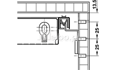 Häfele VARIANT CE wyposażenie wewnętrzne kontenerka biurowego 429.30.351