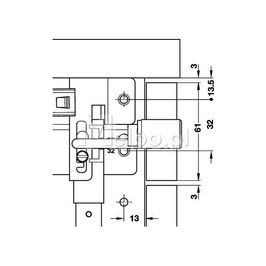 Häfele VARIANT CE wyposażenie wewnętrzne kontenerka biurowego 429.30.351