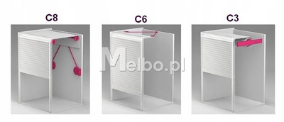 Żaluzja meblowa REHAU RAUVISIO noir Noble Matt kolor After Dark czarny