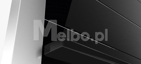 Żaluzja meblowa szklana REHAU Vetro Line 90x150cm czarny