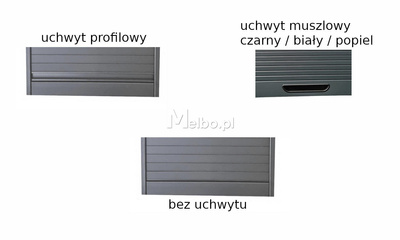 Żaluzja meblowa REHAU RAUVISIO noir Noble Matt kolor Gaslit Alley grafit/antracyt