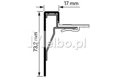 Żaluzja Roleta meblowa REHAU NOBLE MATT 60 x 100