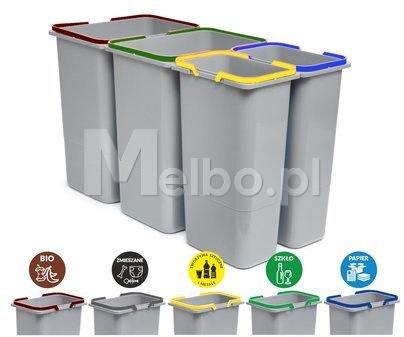 KOSZ na śmieci do szafki lub szuflady pojemniki o wysokości 40cm 9L lub 20L dostępne z pokrywą