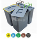 Kosze na śmieci sortowniki do segregacji odpadów do szafki 60 cm 58L
