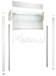 Żaluzja meblowa szklana REHAU Vetro Line 60x100cm satinato