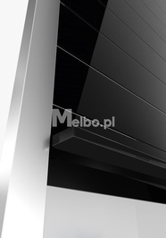 Żaluzja meblowa szklana REHAU Vetro Line 90x150cm czarny