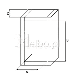 Żaluzja Roleta meblowa REHAU Metallic-Line 25 60x100cm inox