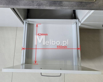 Zestaw koszy na śmieci 61L do szuflady szafki 60 Blum 5 pojemników na odpady