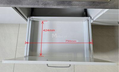 Zestaw koszy na śmieci 71L do szuflady szafki 80 cm Blum 5 poj. na odpady