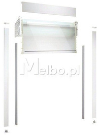 Żaluzja meblowa szklana REHAU Vetro Line 90x150cm biały