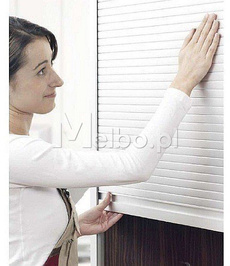 Żaluzja Roleta meblowa REHAU Metallic-Line 25 90x150cm inox