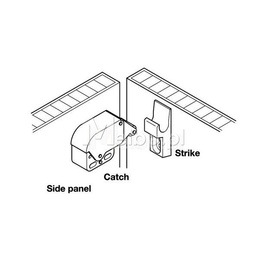 HAFELE Zatrzask sprężynowy Mini Latch 245.54.701