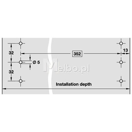 Häfele VARIANT CE wyposażenie wewnętrzne kontenerka biurowego 429.30.351