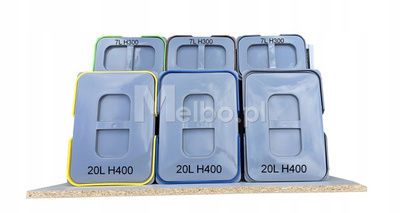 Zestaw koszy na śmieci 81L do szuflady szafki 80 cm Blum 6 poj. na odpady