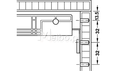 Häfele VARIANT CE wyposażenie wewnętrzne kontenerka biurowego 429.30.351